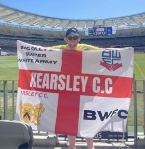 Kearsley captain Andy Gregory. Please credit Kearsley CC.